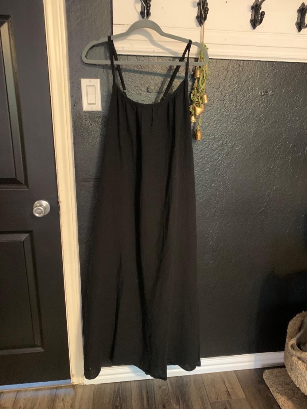 NWT XL/XXL Sol Angeles cotton gauze black dress - ties in back summer vibes - Picture 9 of 15